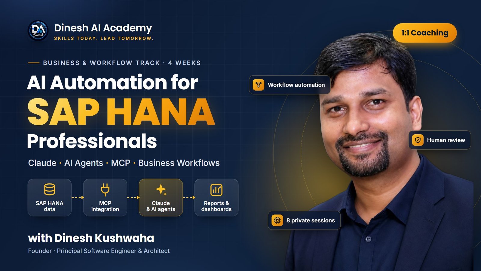 AI Automation for SAP HANA Professionals: 1:1 Coaching